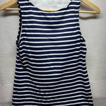 Lands' End Classic Navy and White Striped Tank Top Photo 0