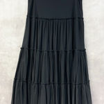 J. Peterman Tiered Mesh Skirt Womens 16‎ Whimsigoth Fairycore Witchy Cottagegoth Black Photo 0