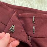 Fuzzi Slim Leg Dress Pants Burgundy Ankle Length Red Photo 5