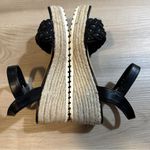 Time and‎ Tru Women's Black Braided Wedge Sandals Size 7.5 Photo 7