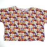 Muppets Print Blouse Colorful Cartoon Graphic Short Sleeve WOMWN SZ S/M Size M Photo 4