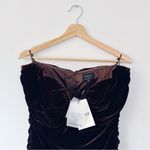 Bardot  Elvira Velvet Maxi Dress in Chocolate Photo 8