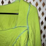 SheIn Green stitch hem crop top tie size M Photo 1