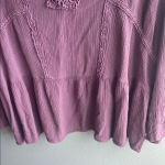 Wallflower Asymmetrical Purple Flutter Sleeve Blouse Photo 4