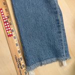 Levi's Levi’s Wedgie Straight Jeans Women’s 26 Button Fly Frayed Hem Blue Denim Photo 11