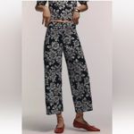 Anthropologie  Maeve The Ettie High Rise Wide Leg Crop Pants Floral Size 27 NEW Photo 4