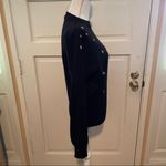 Meister Black Sweater with Gold Stars Size L Photo 1