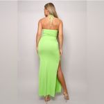 NEW "Pretty Cabana" Lime Green Cut Out Maxi Beach Dress Size M Photo 8