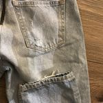 GRLFRND  Denim Turner Straight Leg Baggy Boy Elastic Band Distressed Zip Jeans 27 Photo 5