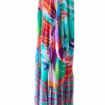 Colorful Maxi Dress Oversized V Photo 5