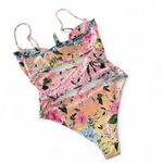 Agua Bendita  Carrie One Piece Floral Swimsuit Sz S Photo 3