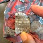 Charlotte Russe Women's Plaid Flannel Shirt Top Button Down Size L Photo 3