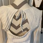 Atelier by Kirious White Knit Long Sleeve Top open back size XL Photo 5