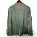 CP Shades x Gorsuch The Alana Green Washed Velvet Button Up Shirt size XL Photo 7