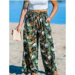 NWT Tropic Tango Twist of Lime Boho wide leg Hawaii Vacation beautiful pants Photo 4