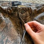 Paige Hoxton Ultra Skinny Brown Snakeskin Jeans Photo 3
