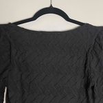 NWT ASTR The‎ Label Womens Black Sweetheart Neck Texture Puff Long Sleeve Top XS Photo 5