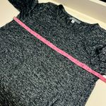 Coin 1804 LA top speckled dark grey 3/4 length sleeves cozy fall top back slit Gray Size 1X Photo 2