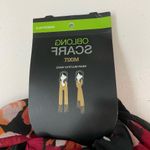 Mixit Scarf Oblong Large Floral Fringe Embroidery Wine Red Black Orange White Photo 1