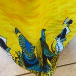 Yellow Swim suite cover up with Tribal print size xl Photo 4