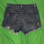 EXPRESS  Embroidered Denim Shorts size 10 Photo 2