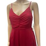 Altar'd State  Chiffon Tavia Chili Pepper Spaghetti Strap Maxi Dress Gown Size XS Photo 1