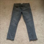 Current/Elliott Current/Elliot gray cropped straight leg jeans Photo 4