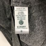 Sundry  Star Patches Gray Long Sleeve Ruffle Tee Photo 4