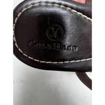 Cole Haan Leather Stitch Detail Slingback Sandal Heel Brown Size 9B Photo 3