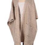Aerie Cardigan Sweater Women Size OS Oatmeal Oversize Photo 0
