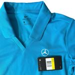 Nike NWT Women’s  Golf Dri-Fit‎ Blue Shirt Mercedes-Benz Logo Size S Photo 4
