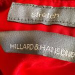 Hillard & Hanson  Womens Stretch Red Sleeveless Button-Up Shirt - Size M Photo 3