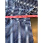Roamans‎ Striped Shirt Blouse Womens Plus Size 22W Button Up Blue Church Office Photo 7