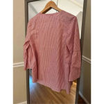 Marc New York Marc New‎ York Candy Striped Blouse Size Medium Red/White Photo 2