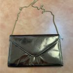 Andrew Geller Vintage  Glossy Gold Envelope Clutch Photo 2