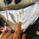 Cupshe Black Floral Tie Front High Waisted Bikini Two Piece Swimsuit Size Large Photo 4