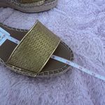 Franco Sarto NEW Clemens Womens Espadrille Gold Metallic Wedge Sandals Heels 9M Photo 9