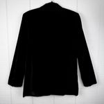 Laura Scott Vintage  Black Velvet Single Breasted Blazer Jacket Shoulder Pads 14 Photo 2