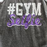 Chin Up Apparel  Athletic Sporty Racerback Workout Gray Graphic Tank Size S Photo 1