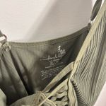 Free People  Green Criss-Cross Tank Photo 4