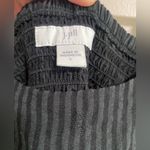 J. Jill Black Grey Stripe Maxi Dress Size Large Photo 1