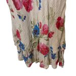 Tempo Paris Vintage Y2K  Floral Cotton Tiered Midi Dress Made in Italy Sz Medium Photo 4