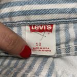 Levi's 900 Series Silver Tab 80s Vintage Straight Leg Blue White Railroad Stripe Photo 7