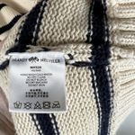 Brandy Melville ‎ Oversized Sweater One Size Cream Cotton Navy Stripe Nautical Photo 4