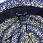 Steve Madden  Blue & Tan 100% Paper Yarn Bucket Hat Size O/S Photo 3