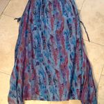Click Asymmetrical Women's Skirt in Blue and Purple Size M Photo 1
