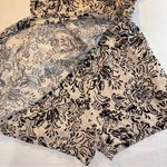 ZARA Floral Black and Cream Women's Romper Large Photo 2