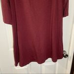Heart soul  Plus Maroon Knit Scoop Neck Dress 1X Photo 5