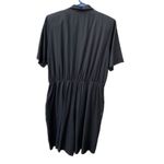 Vintage S.L.Fashions size 16 padded shoulders dress. Black Photo 1