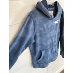 Y2K Hollister Blue Tie Dye Logo Hoodie Sweatshirt Women's Small Pullover Comfy Photo 10
